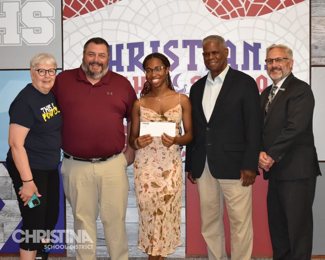 Photo of Christiana Graduate Queenesther Nyah who was awarded the NAACP Gary Hayman Scholarship.